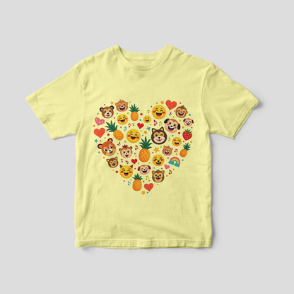 Emoji Love T-Shirt - Kids