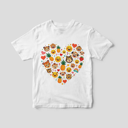 Emoji Love T-Shirt - Kids